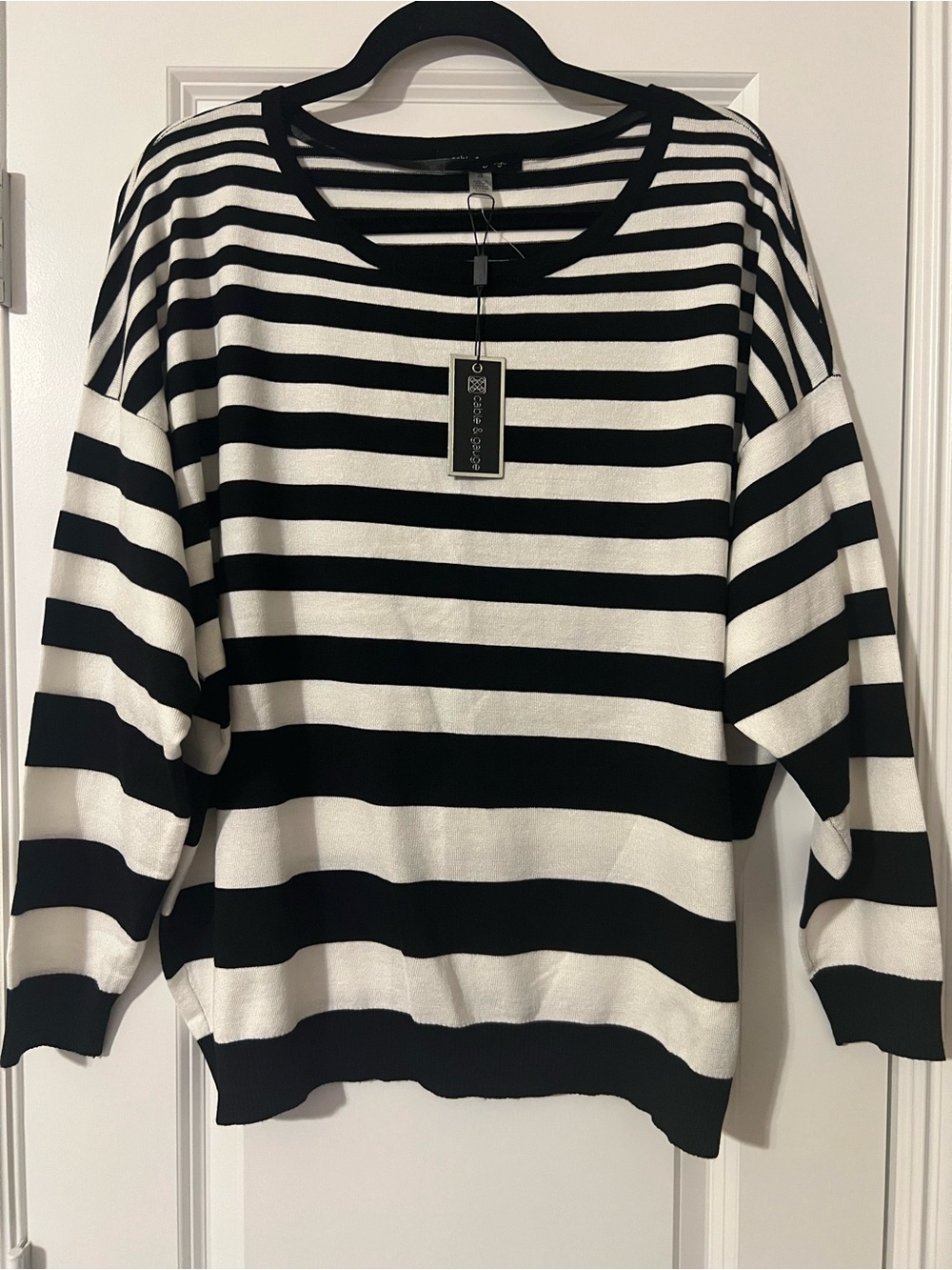 Striped Black and White Women’s Sweater